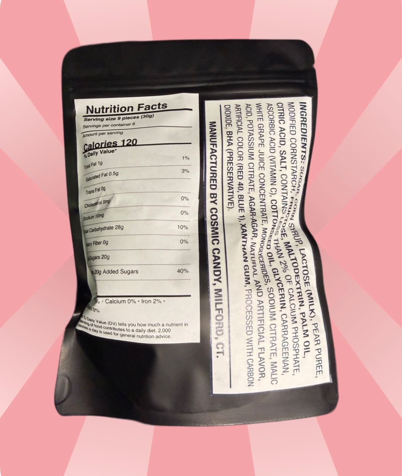 Cosmic candy tropical punch cosmo pops 6oz candy