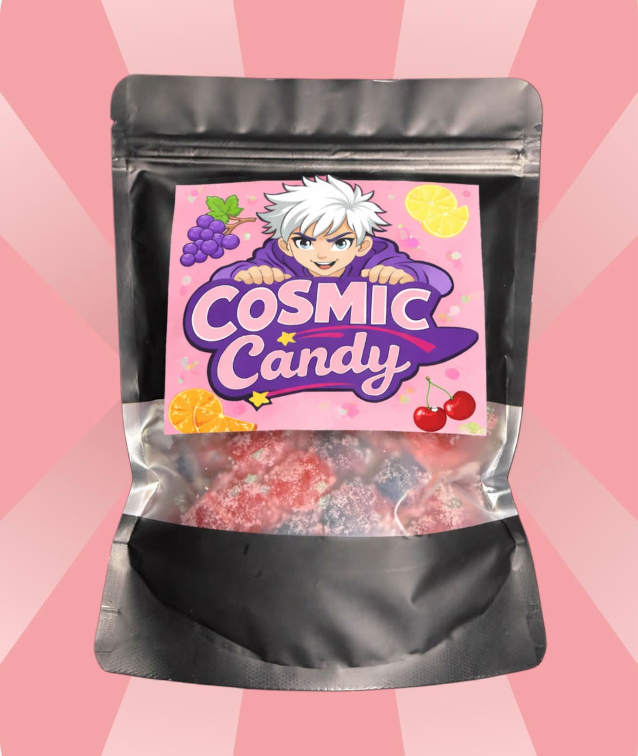 Cosmic candy tropical punch cosmo pops 6oz candy